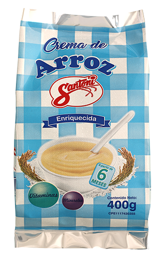 Crema de Arroz Santoni 400 gr.